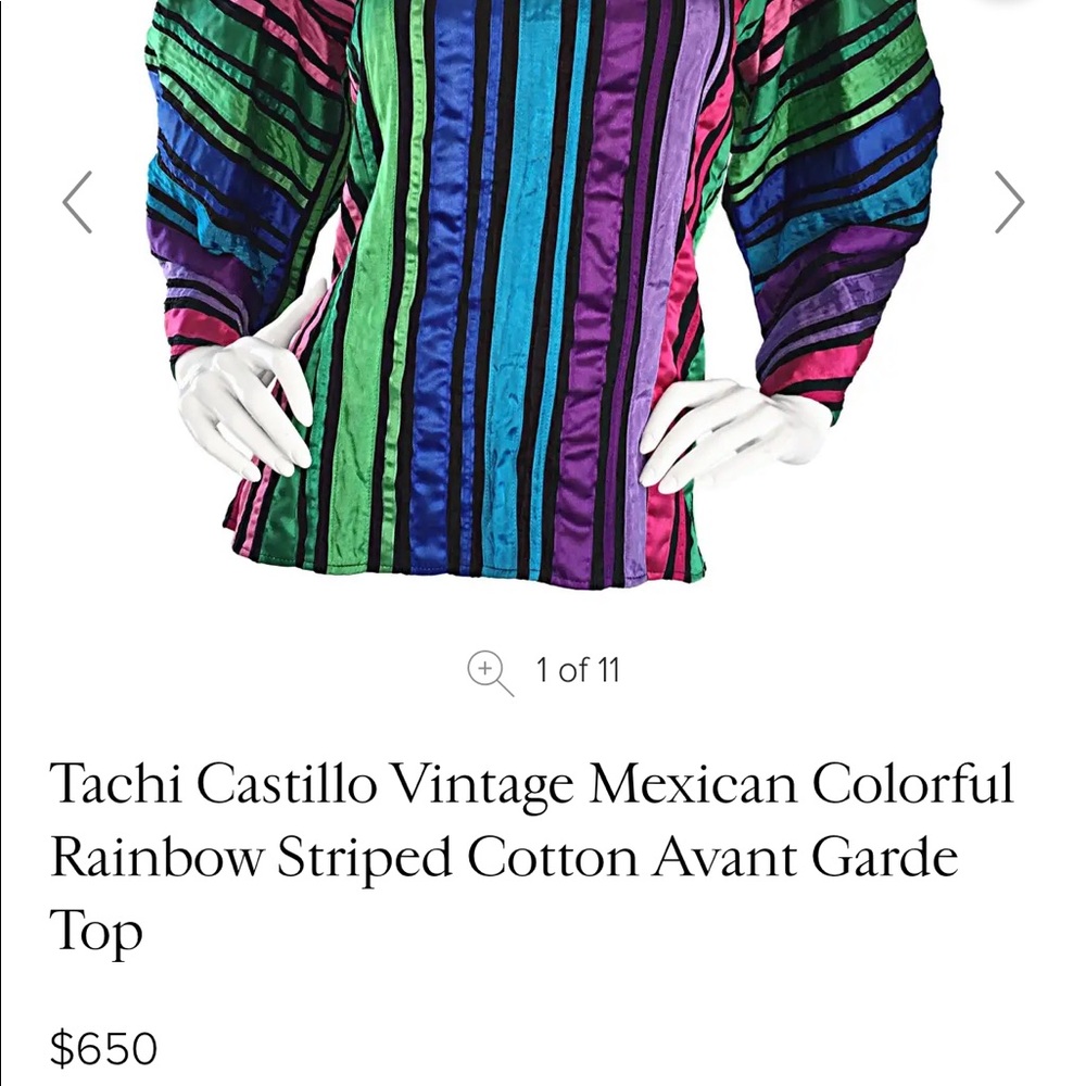 Vintage TACHI CASTILLO Ribbon Jacket Blazer Coat